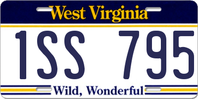 WV license plate 1SS795
