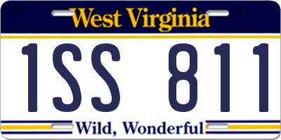 WV license plate 1SS811