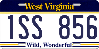 WV license plate 1SS856