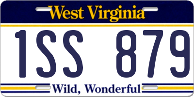 WV license plate 1SS879