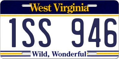 WV license plate 1SS946