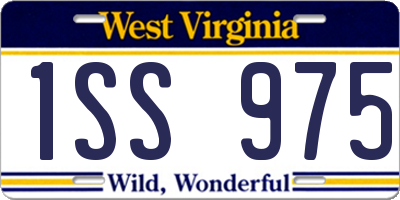 WV license plate 1SS975