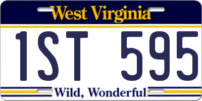 WV license plate 1ST595