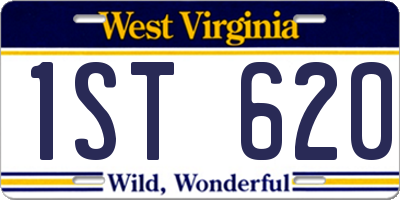 WV license plate 1ST620