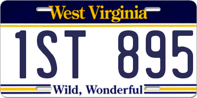 WV license plate 1ST895