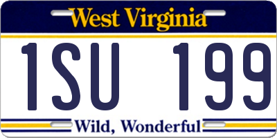 WV license plate 1SU199