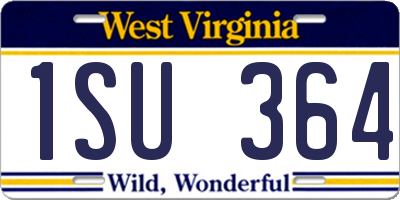 WV license plate 1SU364