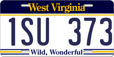 WV license plate 1SU373
