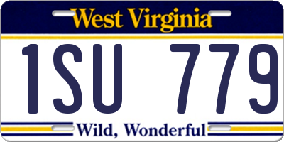 WV license plate 1SU779