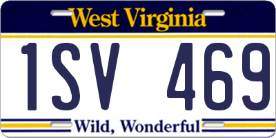 WV license plate 1SV469