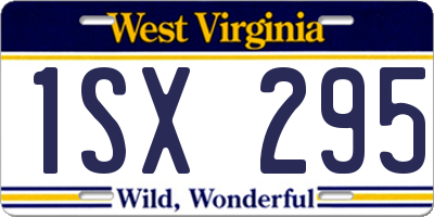 WV license plate 1SX295