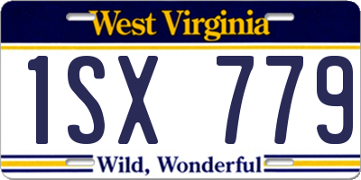 WV license plate 1SX779