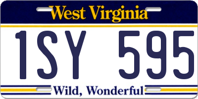 WV license plate 1SY595