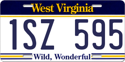 WV license plate 1SZ595