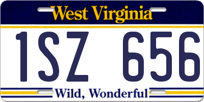 WV license plate 1SZ656