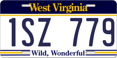 WV license plate 1SZ779