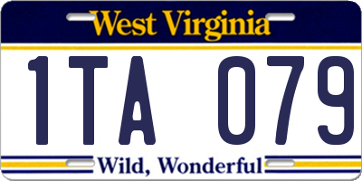 WV license plate 1TA079