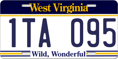 WV license plate 1TA095