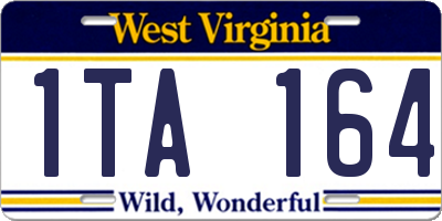 WV license plate 1TA164