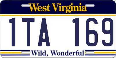 WV license plate 1TA169