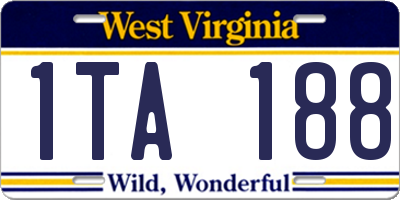 WV license plate 1TA188