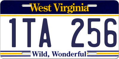 WV license plate 1TA256