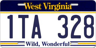 WV license plate 1TA328