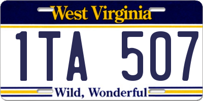 WV license plate 1TA507