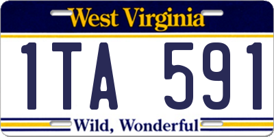 WV license plate 1TA591
