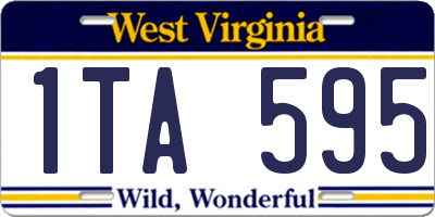 WV license plate 1TA595