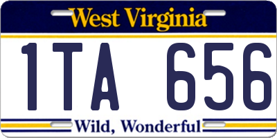 WV license plate 1TA656