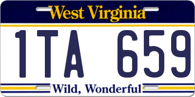 WV license plate 1TA659