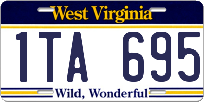 WV license plate 1TA695