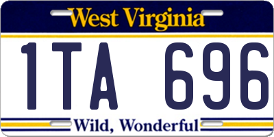 WV license plate 1TA696
