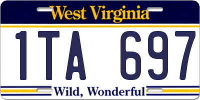WV license plate 1TA697