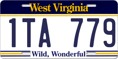 WV license plate 1TA779
