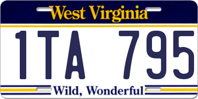 WV license plate 1TA795