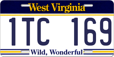 WV license plate 1TC169