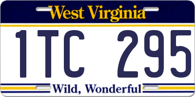 WV license plate 1TC295