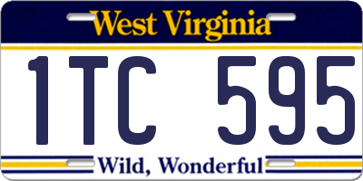 WV license plate 1TC595