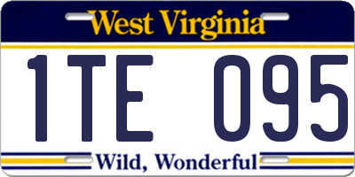 WV license plate 1TE095