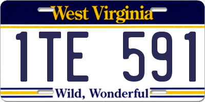 WV license plate 1TE591