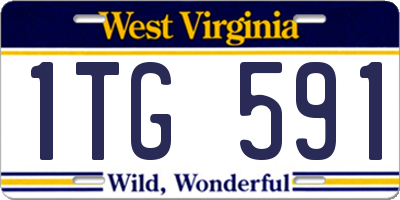 WV license plate 1TG591
