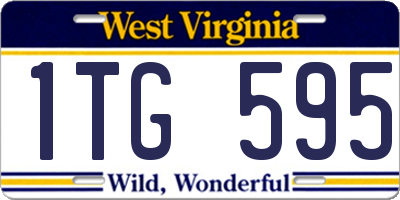 WV license plate 1TG595