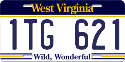 WV license plate 1TG621
