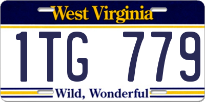 WV license plate 1TG779