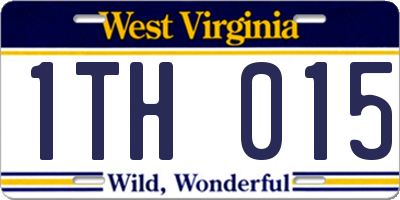 WV license plate 1TH015