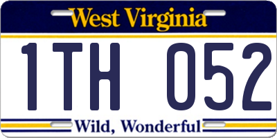 WV license plate 1TH052