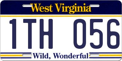 WV license plate 1TH056
