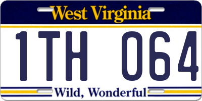 WV license plate 1TH064